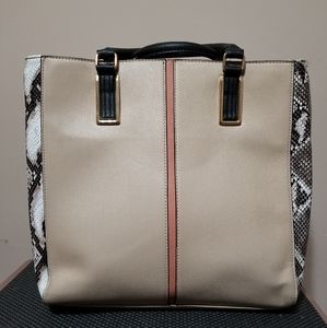 Snake print handbag